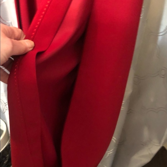 Cache size 12 sexy red formal suit wide leg flat front pants thigh high slit - Picture 2 of 11